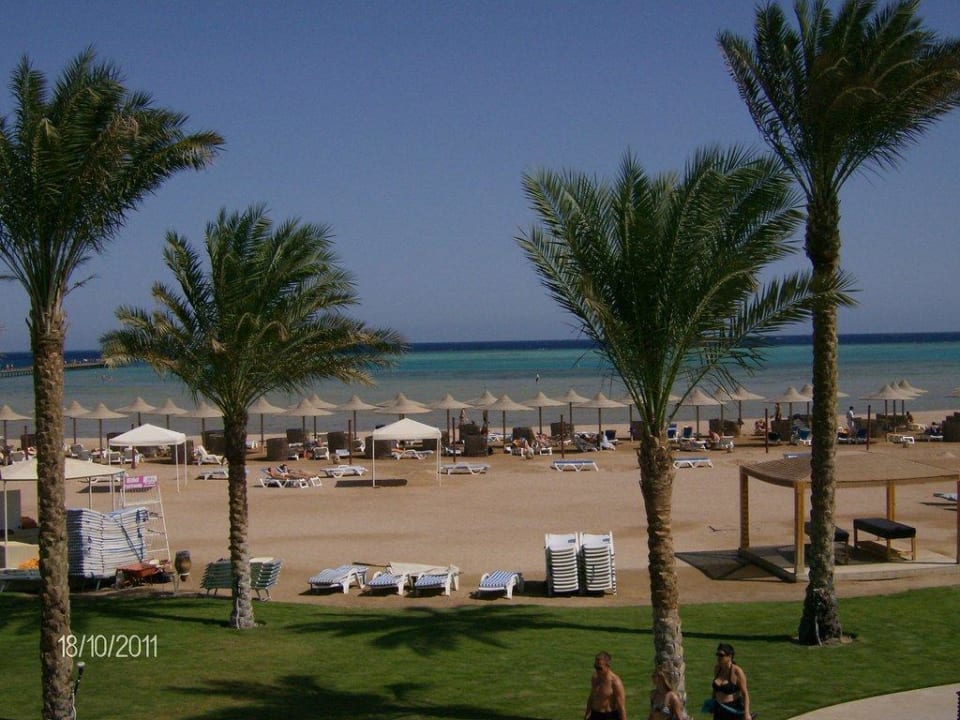 Blick vom Balkon auf das Meer Stella Beach Resort & Spa Makadi Bay