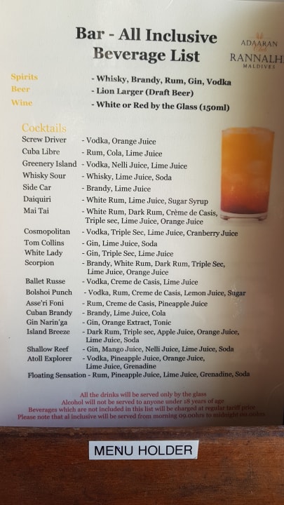 Gastro Adaaran Club Rannalhi - All Inclusive