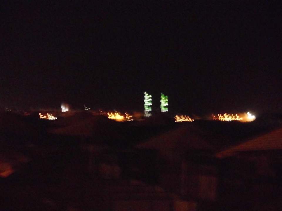 Blick auf Hurghada bei Nacht SUNRISE Holidays Resort (Adults Only)
