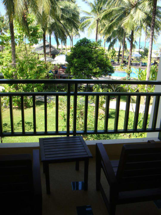 Uitzicht vanaf onze kamer Khaolak Orchid Beach Resort