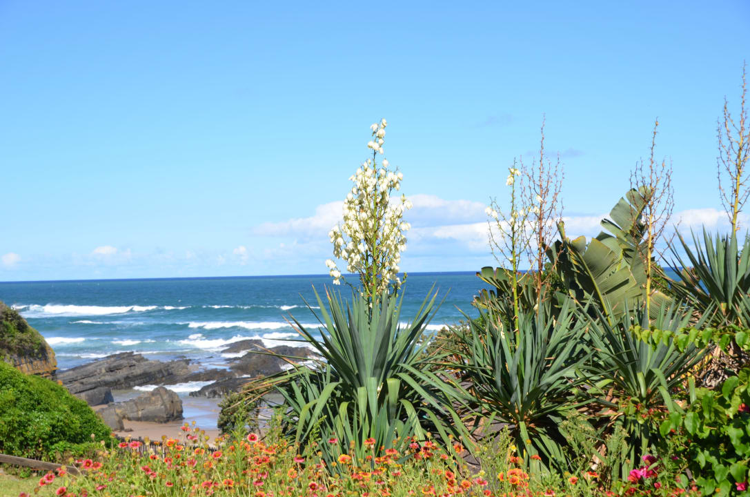 Der Blick vom Zimmer auf den Strand Hotel Ocean View House