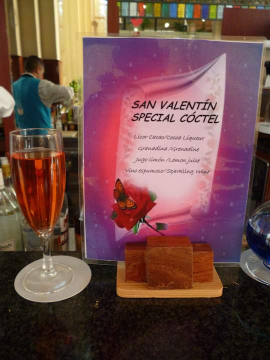 Valentinstags-Cocktail Blau varadero - Adults only