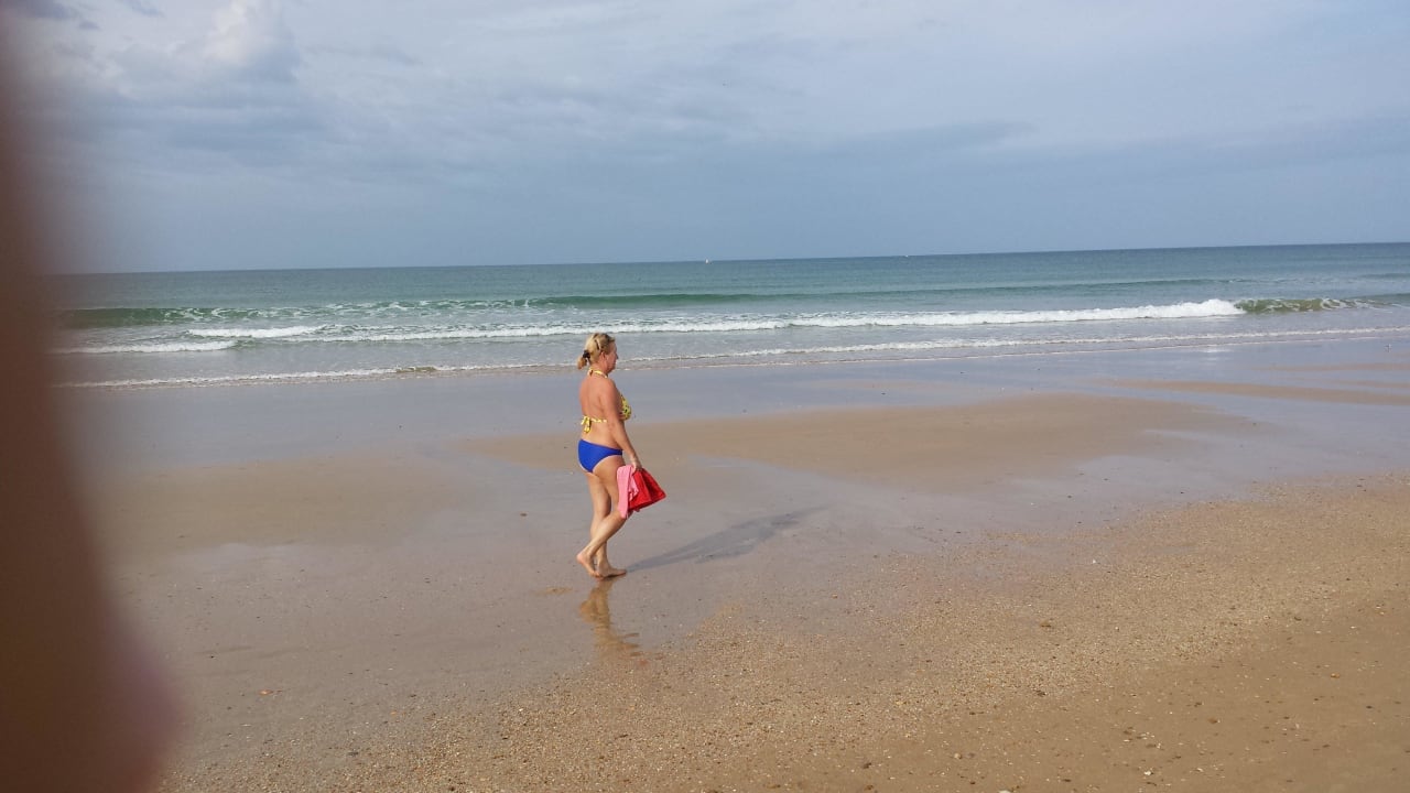 Einsamen Wanderin Aldiana Club Andalusien