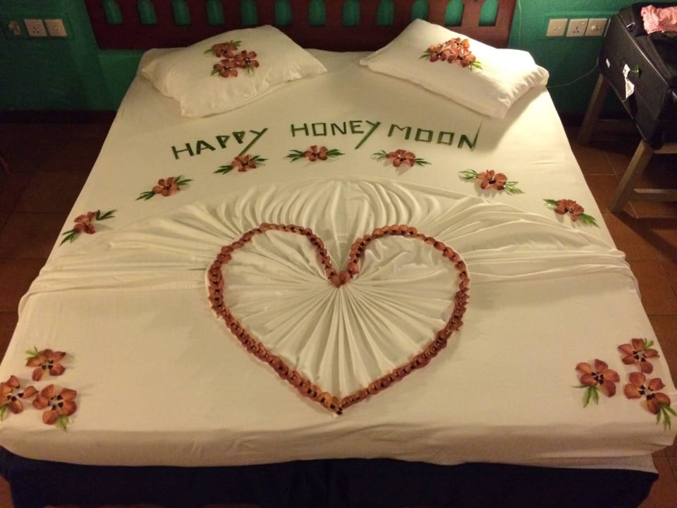 Happy Honeymoon-Grüße des Hotels Adaaran Club Rannalhi - All Inclusive