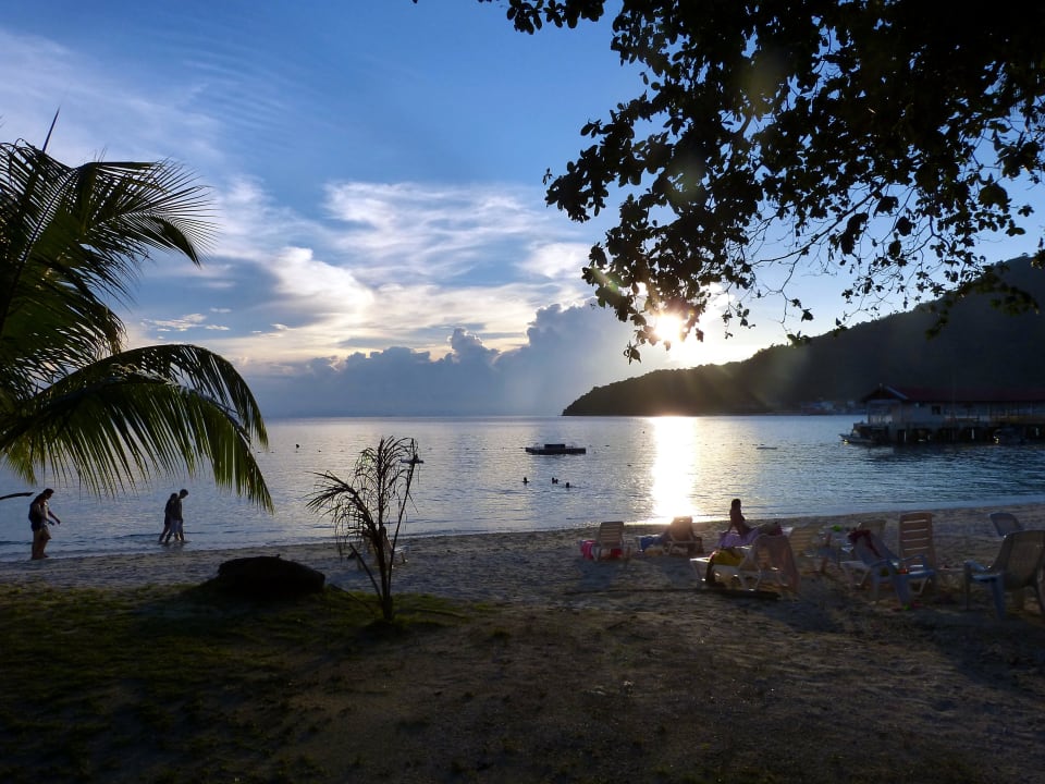 Abendstimmung am Abdulsstrand Hotel Abdul Chalet