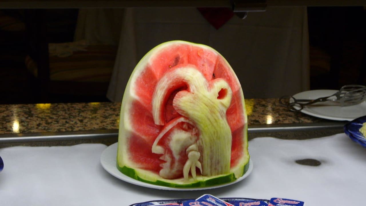 Büffetverzierung Hotel Riu Tequila