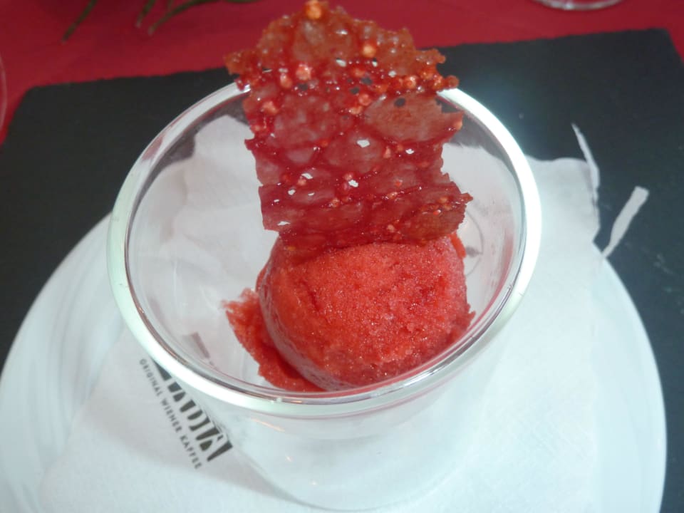 Himbeer-Paprika-Sorbet Hotel Sonnleiten