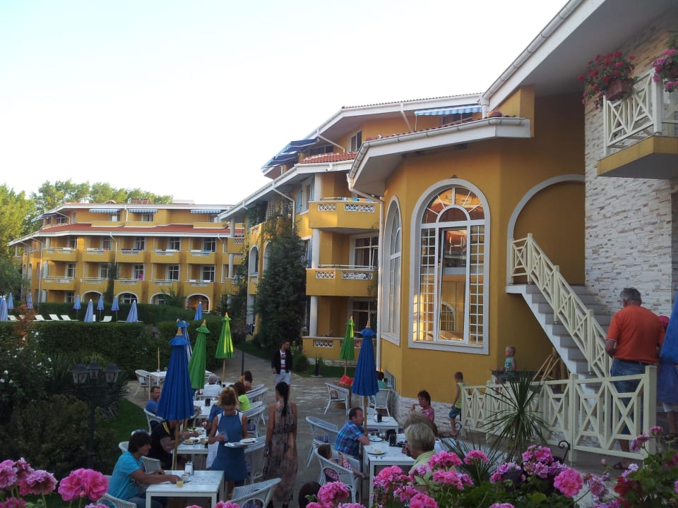 Vom Restaurant aus Blue Orange Beach Resort