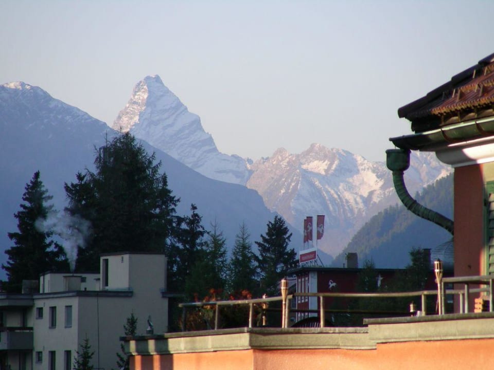 Blick vom Balkon Central Sporthotel Davos