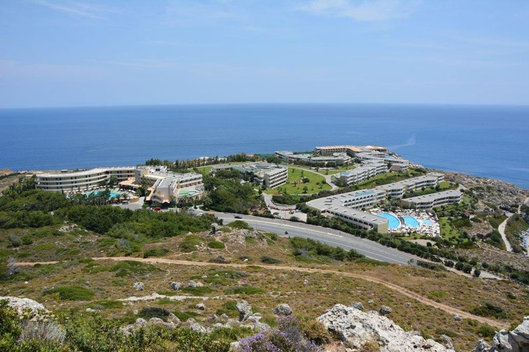 Hotel von oben... Hotel Kalithea Horizon Royal