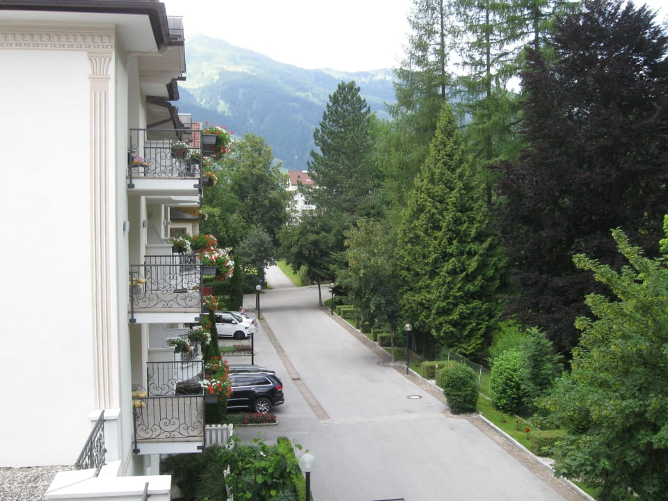 Blick vom Balkon Richtung Kurpark Hotel Bismarck