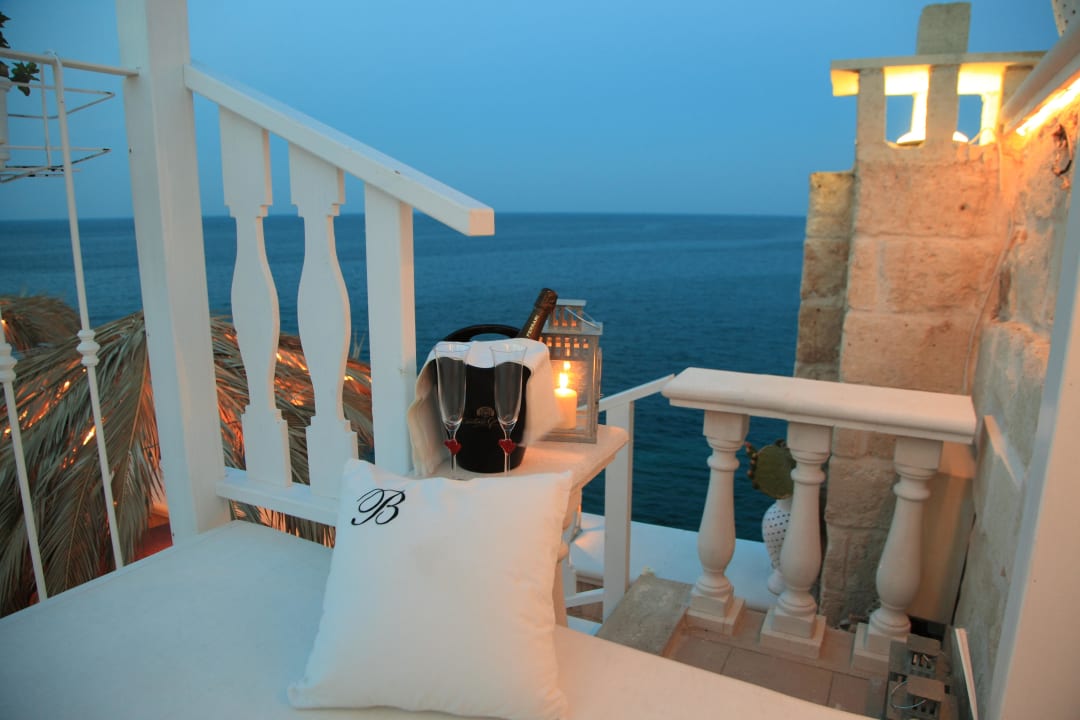 Letto a baldacchino / terrazza Bellavista Suite