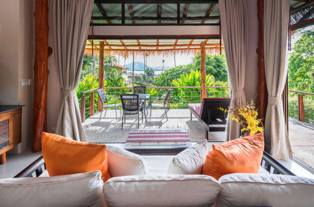 View from Villa living room Jindarin Beach Villas