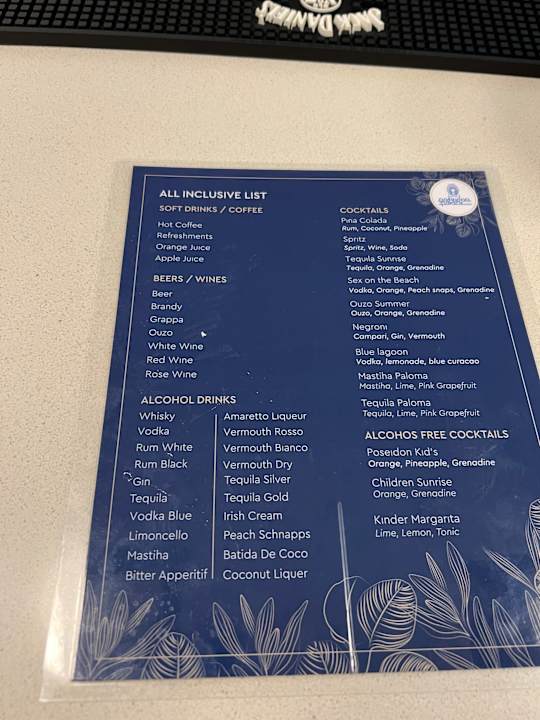 Gastro alltoura Club Hotel Poseidon Palace