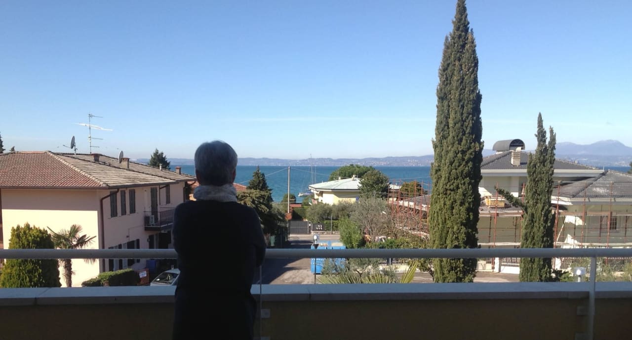 Blick vom grossen Balkon  Hotel Gardenia & Villa Charme