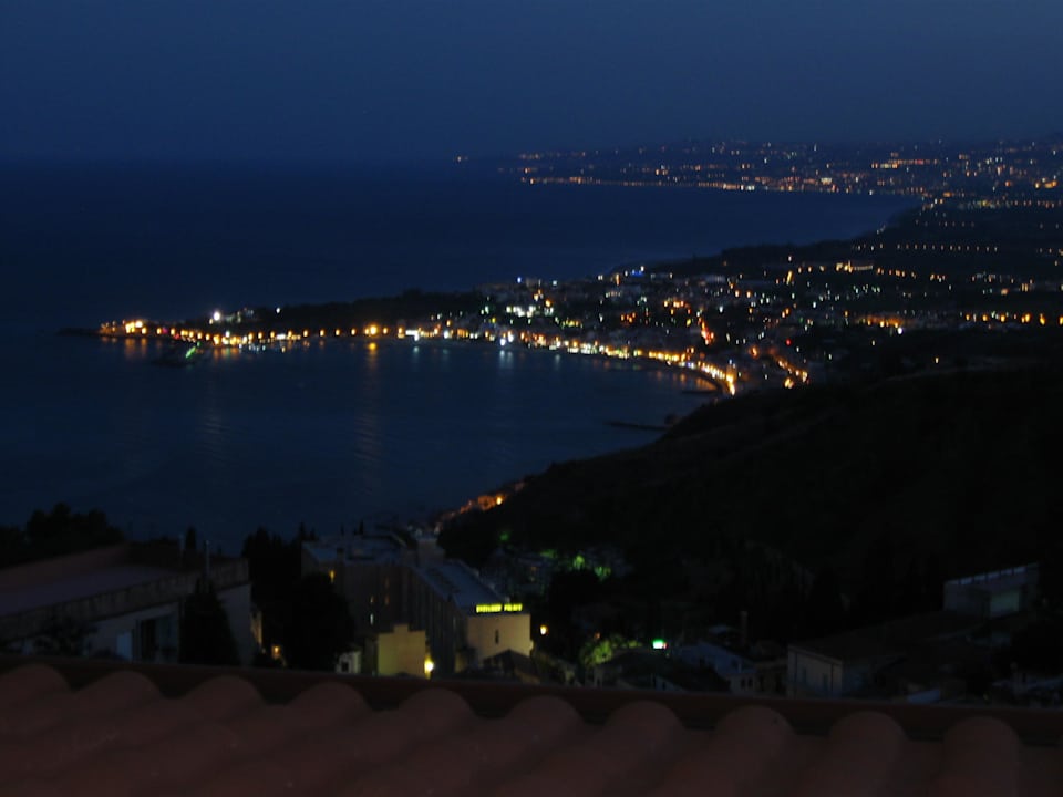 Balkonblick by night B&B Villa Barone