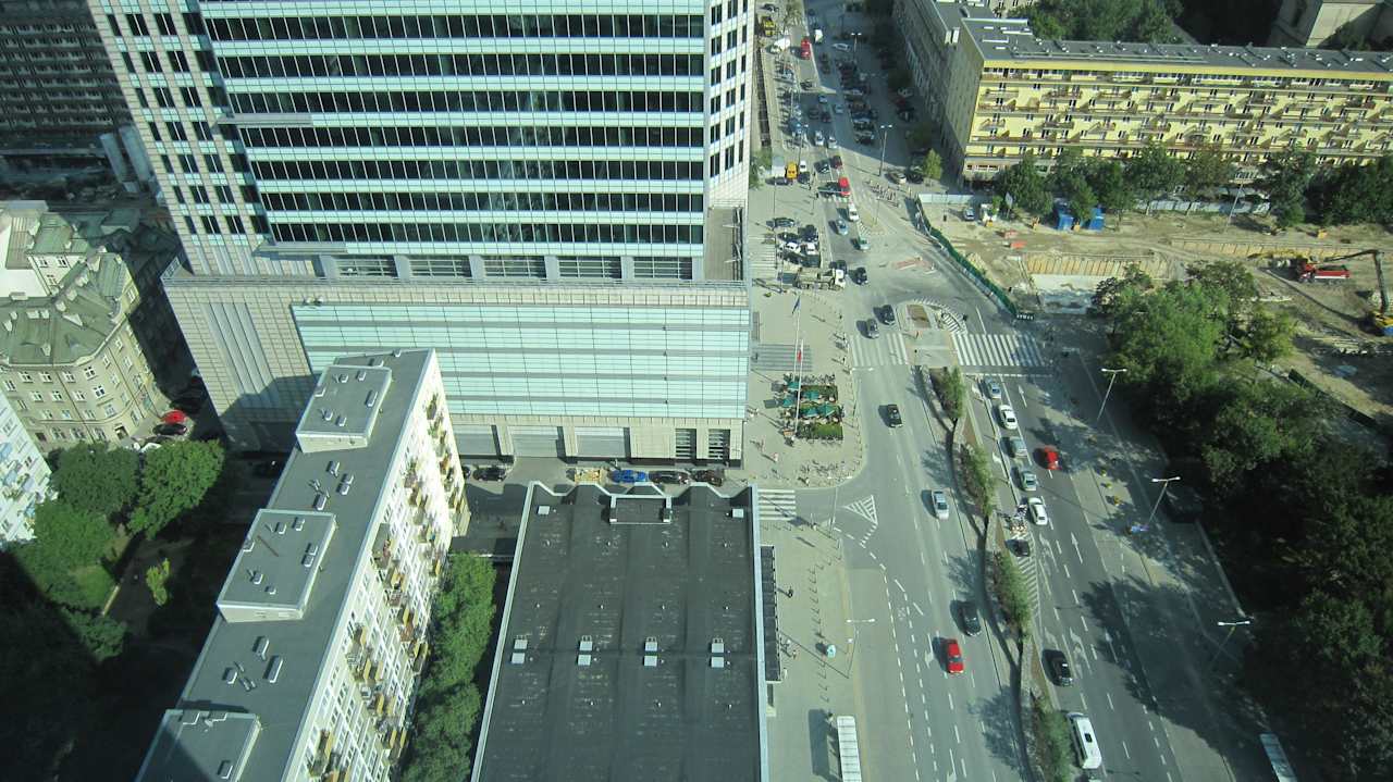 Ausblick vom 42. Stock InterContinental Warszawa