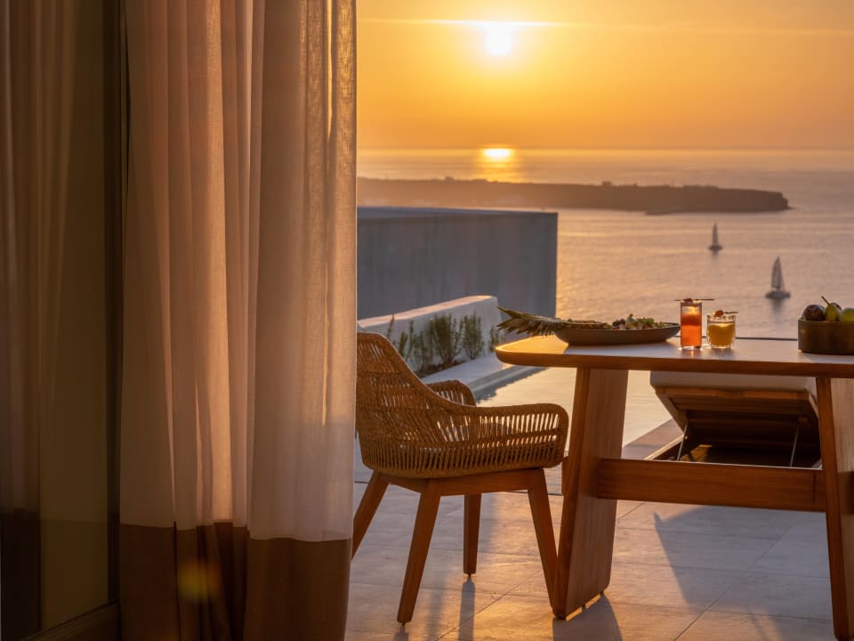 Ausblick Santo Mine Oia Suites