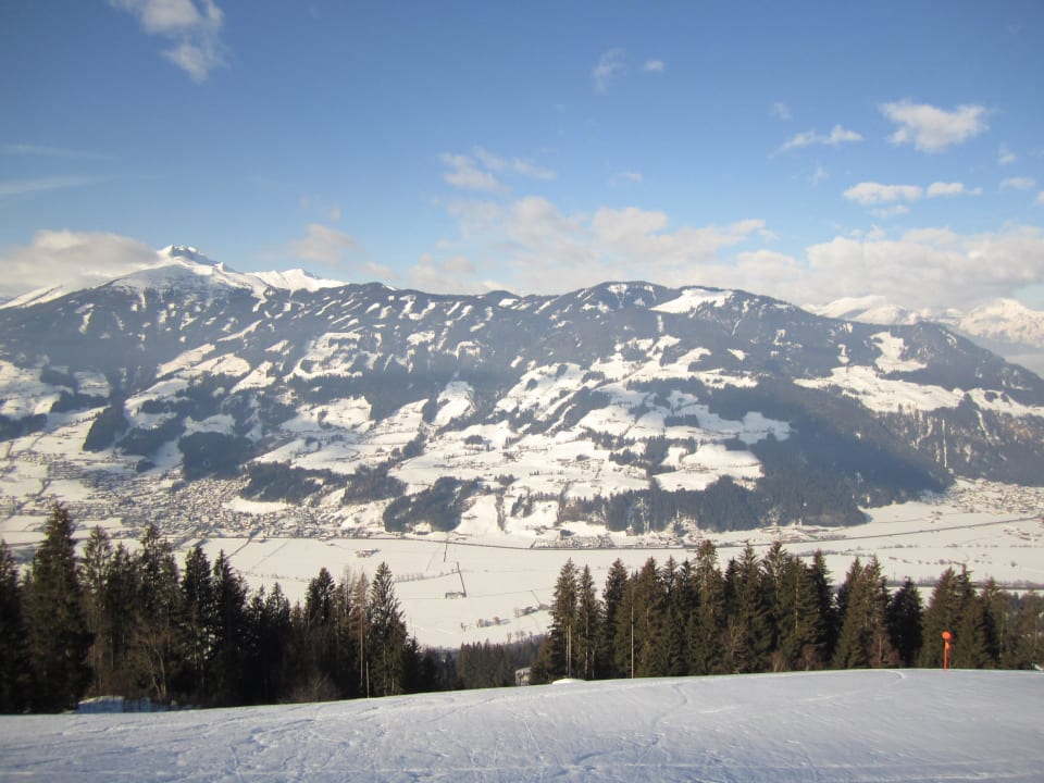 The view over Zillertal Zillertaler Sennhütte