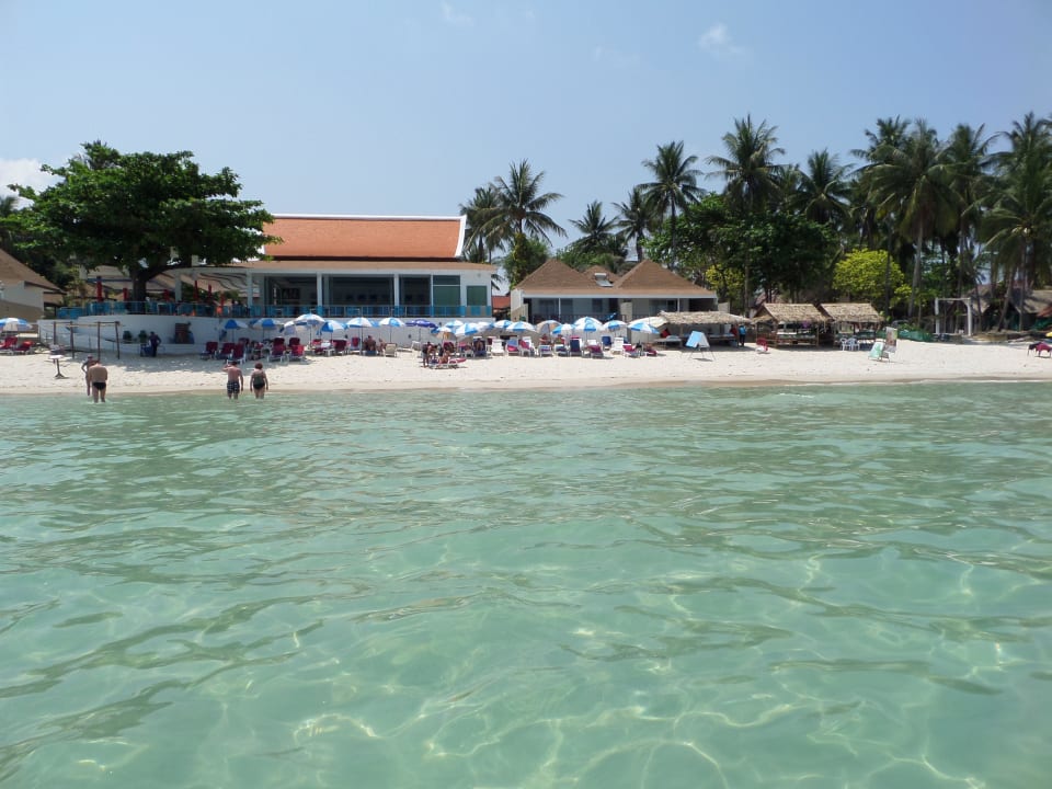 Das Hotel vom Wasser aus Chaweng Cove Beach Resort