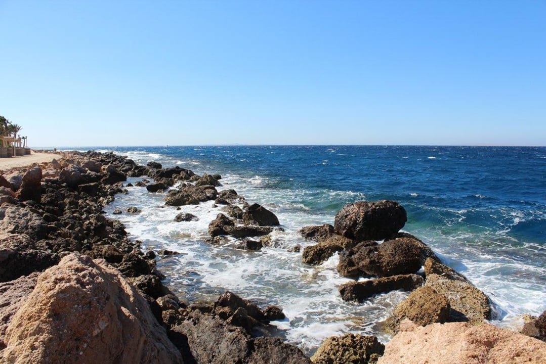 Камни между отелем и открытым морем Pickalbatros Citadel Resort