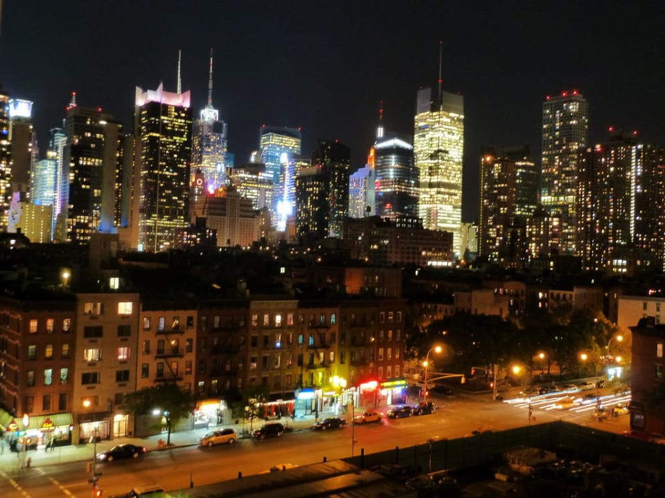 Der Blick aus unserem Zimmer auf New York The Skyline Hotel New York