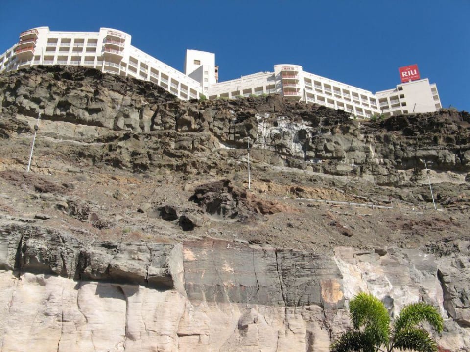 Blick von unten Hotel Riu Vistamar