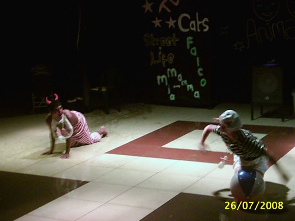 Babsi und Ozi bei der Abendanimation Hotel Orfeus Park