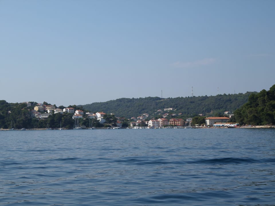 Blick auf die Bucht von Palit mit Hotel Tamaris Pansion Tamaris