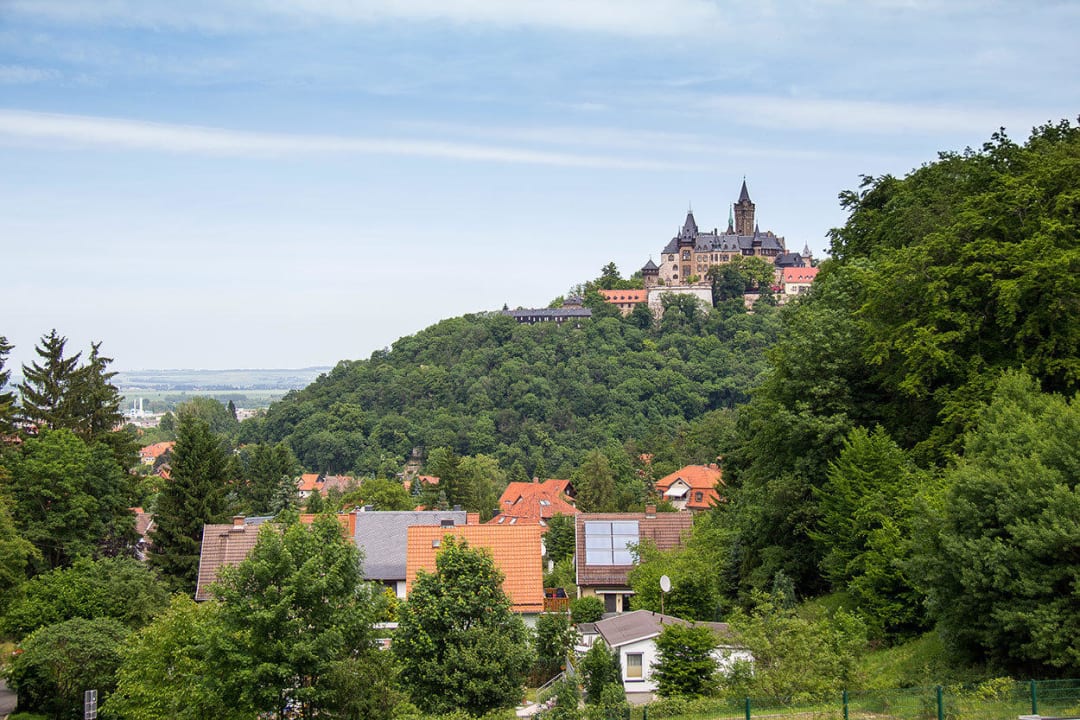 Aussicht vom Balkon REGIOHOTEL Schanzenhaus Wernigerode