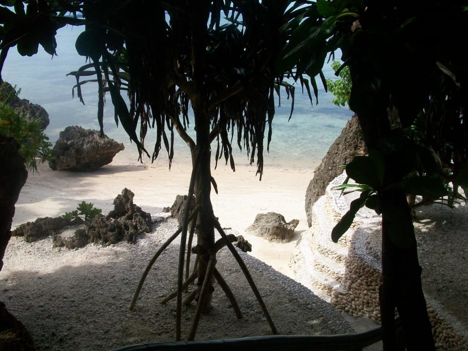 Blick vom massage pavillion Lingganay Boracay Resort