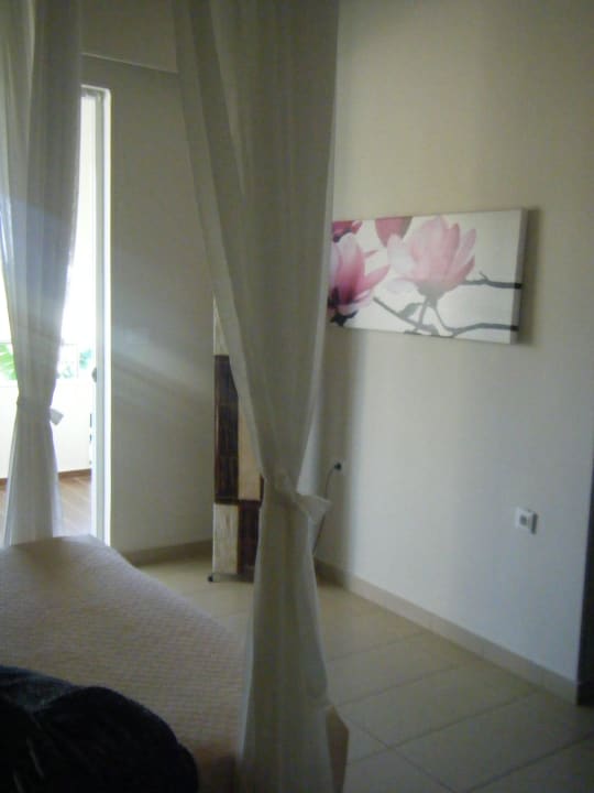 Blick vom Bett aus Afandou Bay Resort Suites