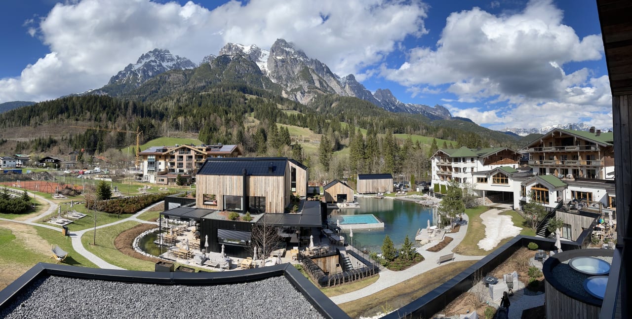 Ausblick Naturhotel Forsthofgut