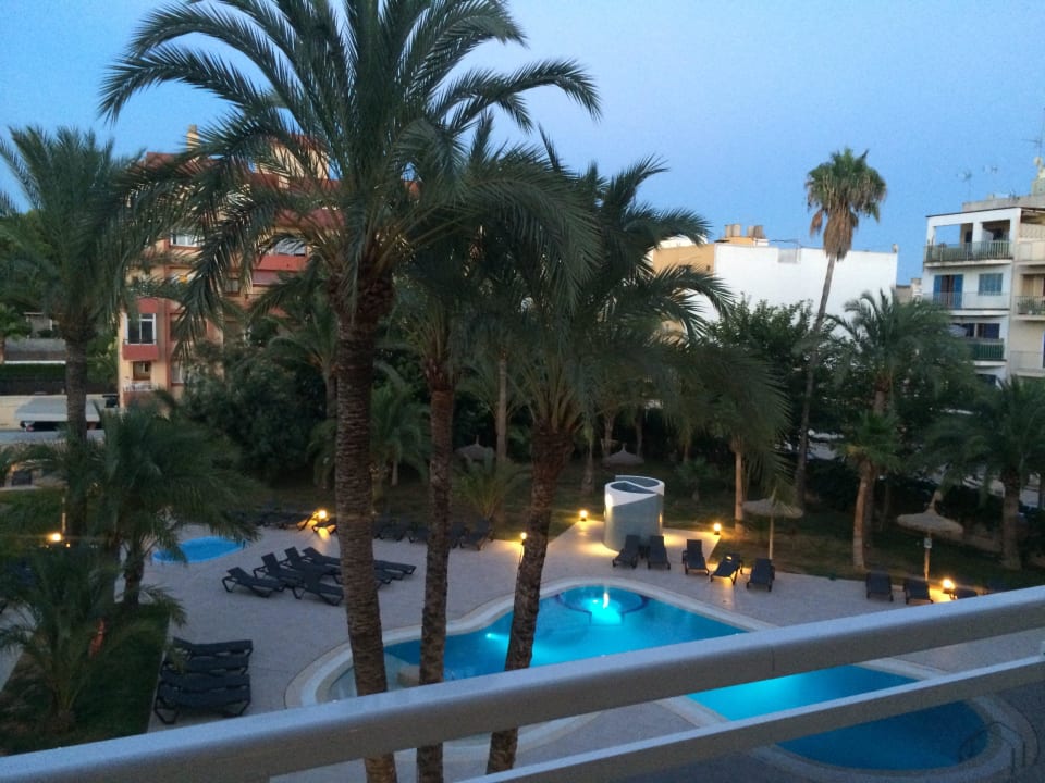 Aussicht vom Balkon Hotel HM Ayron Park