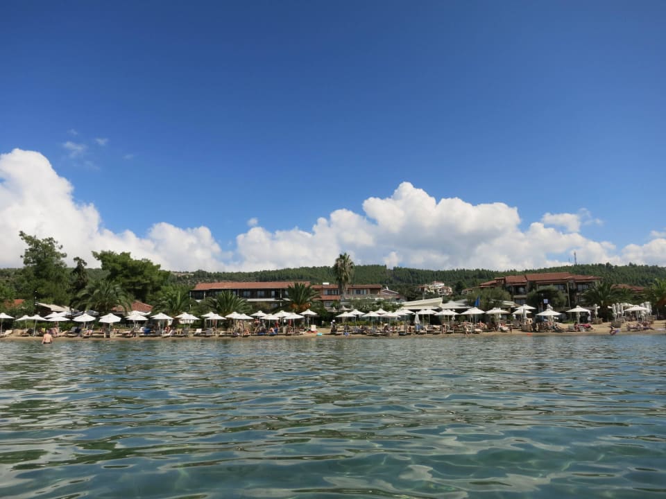 Vom Meer aus gesehen Anthemus Sea Beach Hotel & Spa