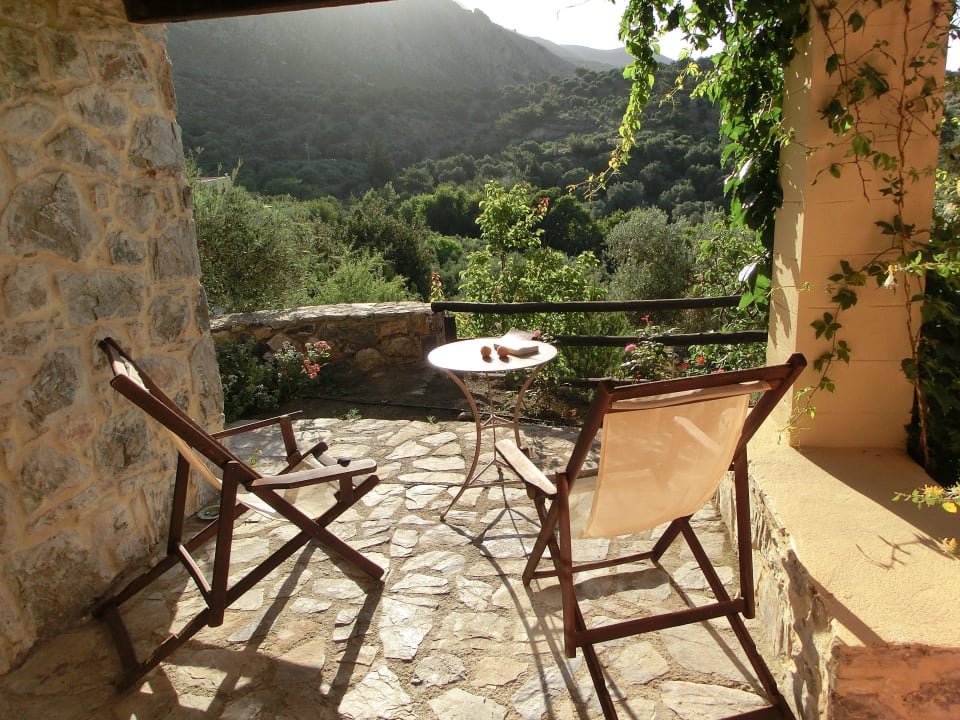 Nochmal: Blick von der Terrasse Hotel Eleonas