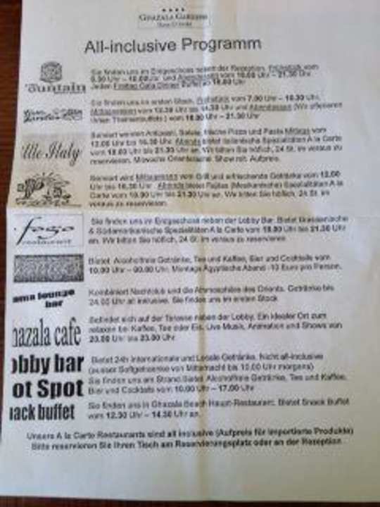 Allinclusive Programm Ghazala Gardens Ghazala Gardens