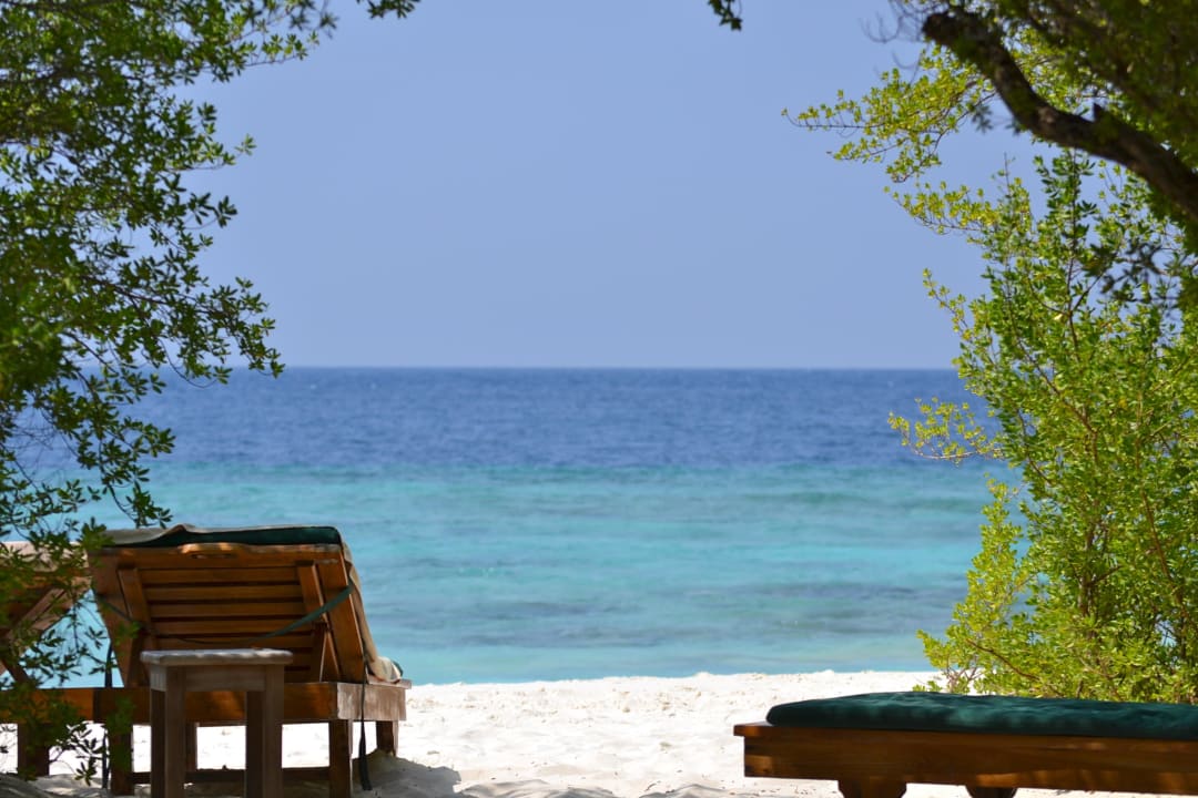 Ausblick von Veranda - Bungalow 173 NH Collection Maldives Reethi Resort