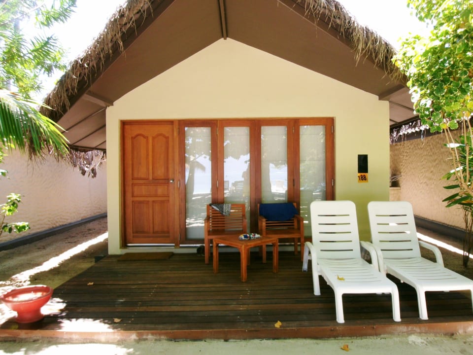 Bungalow - Terrasse mit Sitzmöbel Adaaran Select Hudhuran Fushi - Premium All Inclusive