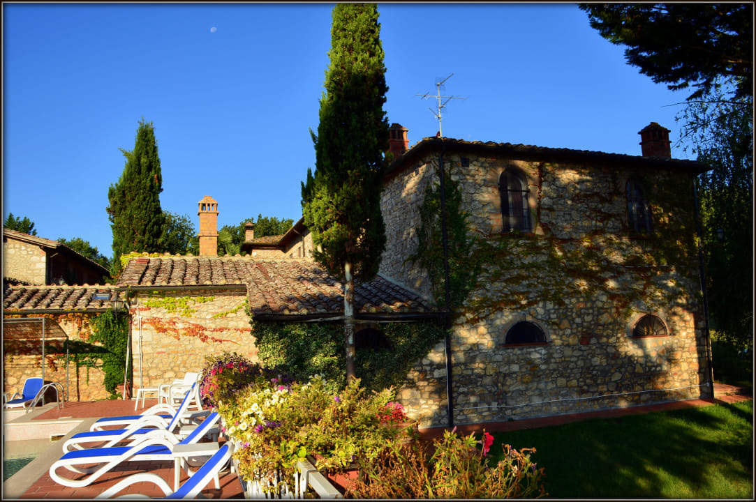 Morgens vor dem Frühstück Hotel Il Pietreto