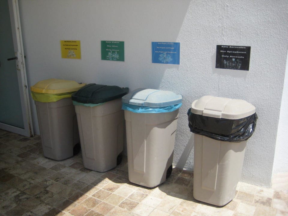 Mülltrennung Hipotels Flamenco