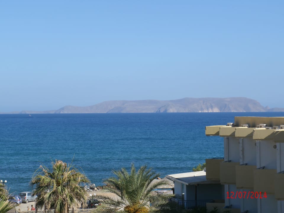 Blick vom Balkon auf´s Meer Hotel Aphrodite Beach Club