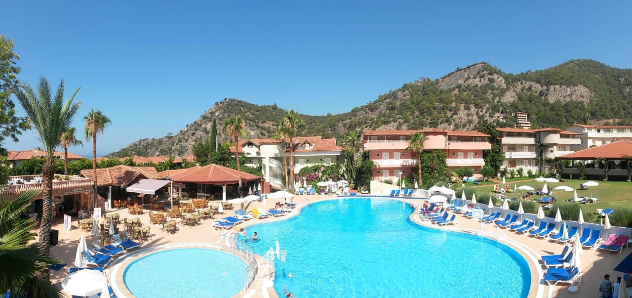 Blick vom Balkon Ölüdeniz Turquoise Hotel