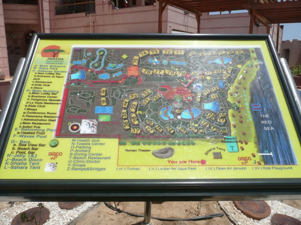 Lageplan der Anlage Sentido Akassia Beach