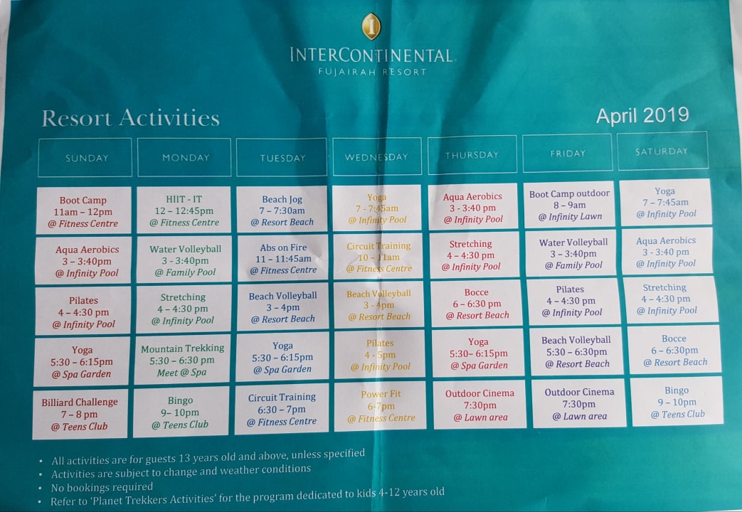 Sport & Freizeit InterContinental Fujairah Resort