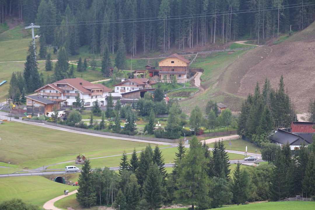 Ausblick auf Corvara Hotel Sassongher