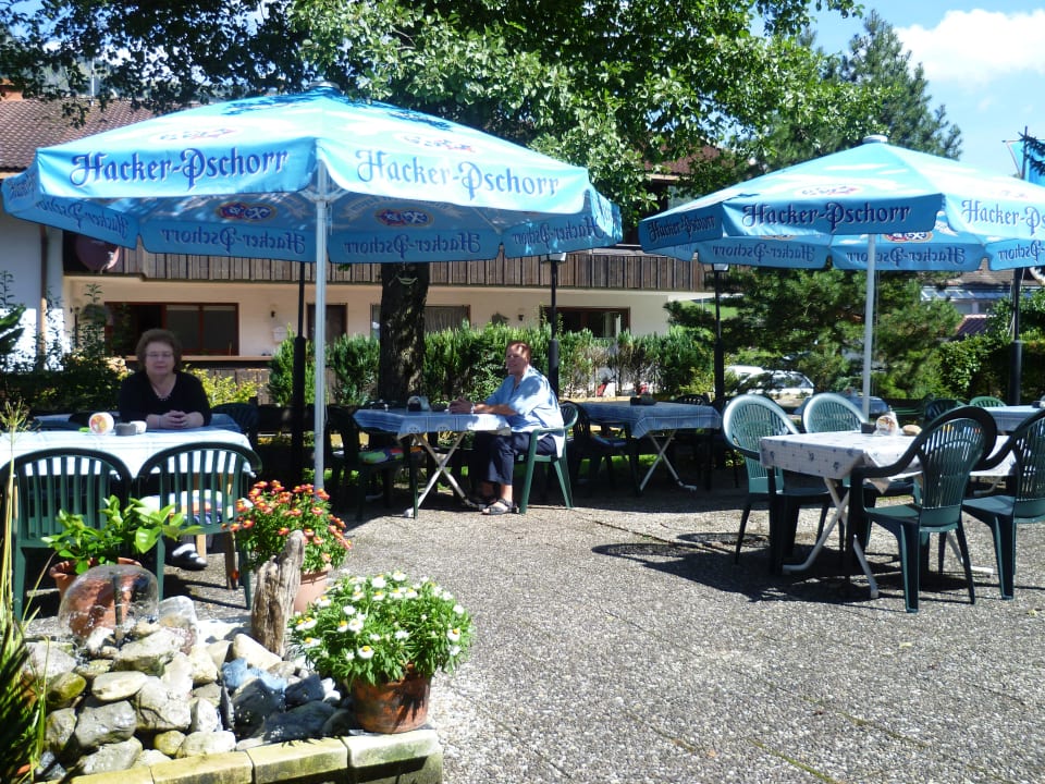 Terrasse Pension Alte Schmiede am Nordpol