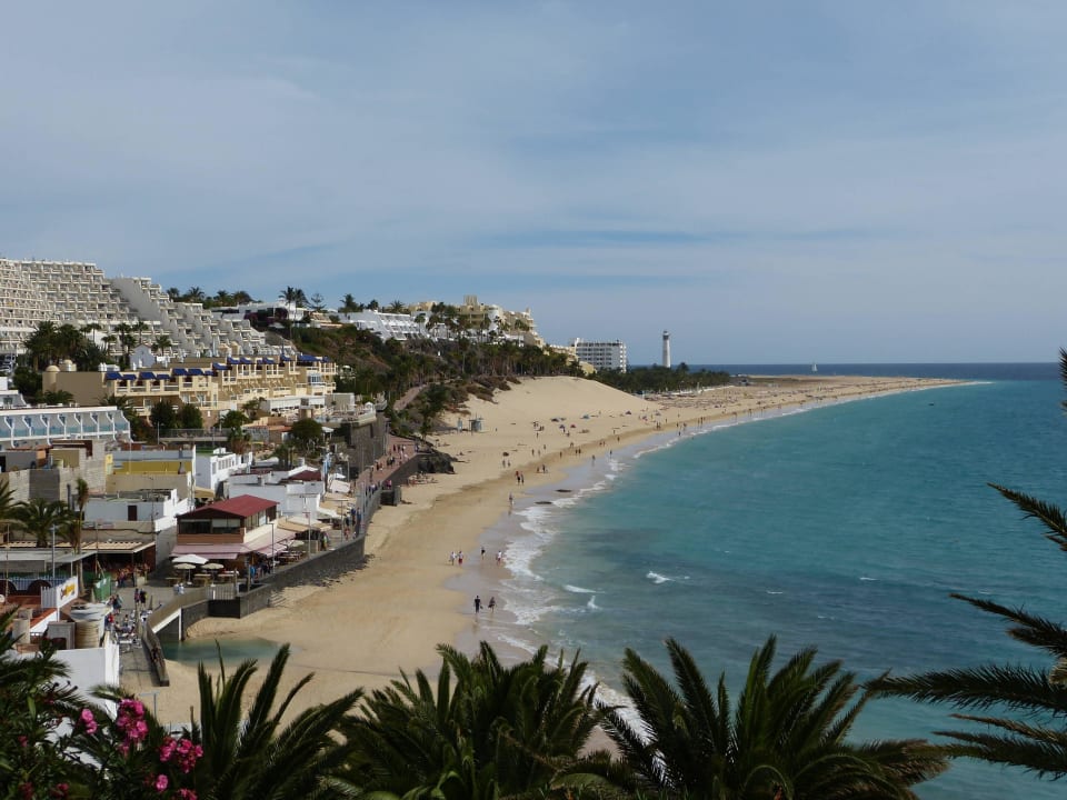 Blick auf den Strand von Morro Jable Hotel Riu Palace Jandia
