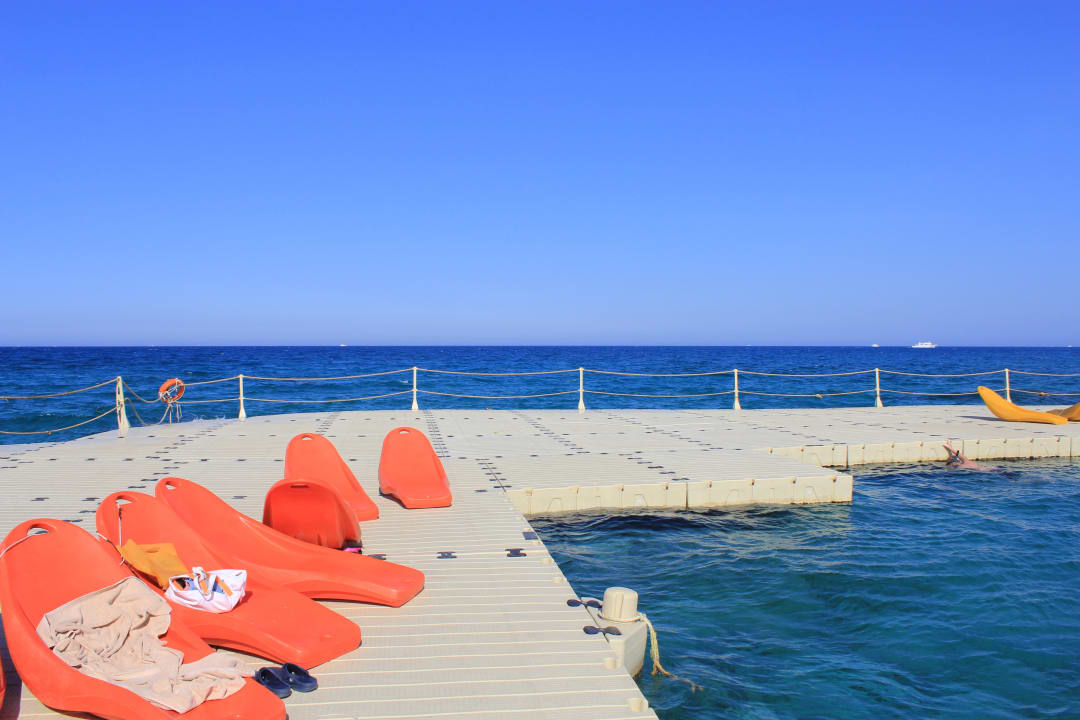 Der Steg mit Liegen Pickalbatros Palace Resort