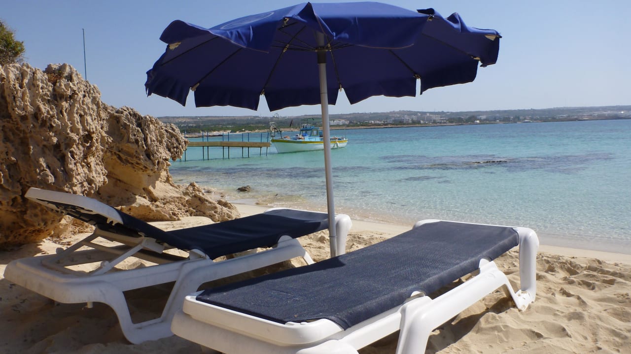 Einsamer Strandabschnitt Asterias Beach